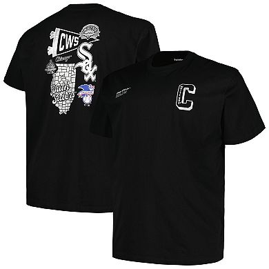 Men's Profile Black Chicago White Sox Big & Tall Split Zone T-Shirt