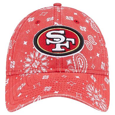 Women's New Era Scarlet San Francisco 49ers Paisley 9TWENTY Adjustable Hat