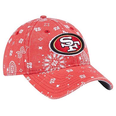 Women's New Era Scarlet San Francisco 49ers Paisley 9TWENTY Adjustable Hat