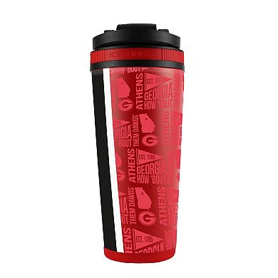 WinCraft Georgia Bulldogs 26oz. 4D Stainless Steel Ice Shaker Bottle