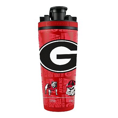 WinCraft Georgia Bulldogs 26oz. 4D Stainless Steel Ice Shaker Bottle