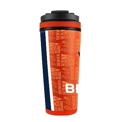 WinCraft Denver Broncos 26oz. 4D Stainless Steel Ice Shaker Bottle