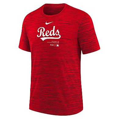 Youth Nike Red Cincinnati Reds Authentic Collection Practice Performance T-Shirt
