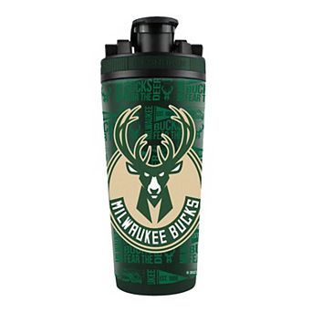 WinCraft Milwaukee Bucks 26oz. 4D Stainless Steel Ice Shaker Bottle