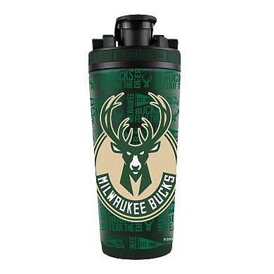 WinCraft Milwaukee Bucks 26oz. 4D Stainless Steel Ice Shaker Bottle