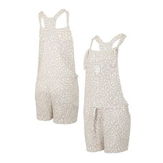 Women's Concepts Sport Cream San Francisco Giants Montana Hacci Knit Romper Overalls