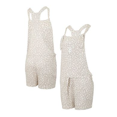Women's Concepts Sport Cream San Francisco Giants Montana Hacci Knit Romper Overalls