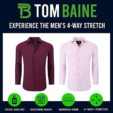 Tom Baine Performance Stretch Solid Button Down