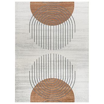 Kallax Geometric Modern Low-pile Machine-washable Area Rug