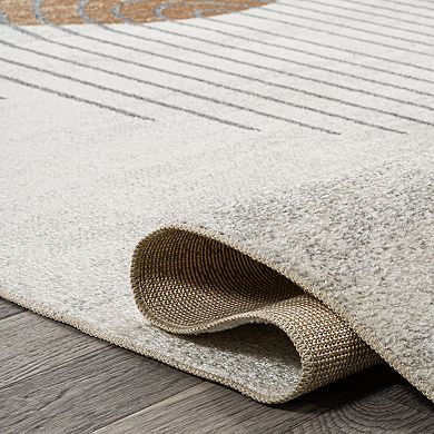 Kallax Geometric Modern Low-pile Machine-washable Area Rug