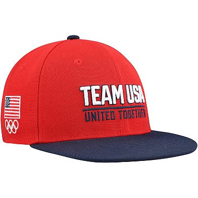 Youth Red Team USA United Flatbrim Snapback Hat