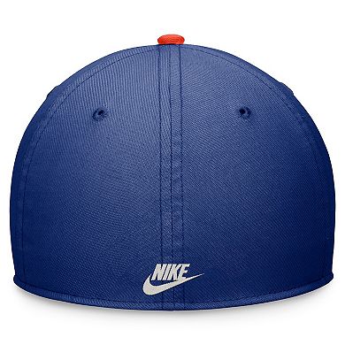 Men's Nike Royal/Orange New York Mets Cooperstown Collection Rewind Swooshflex Performance Hat