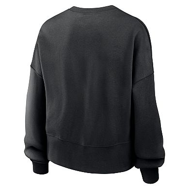 Women's Nike Black Los Angeles Dodgers Pullover Sweatshirt
