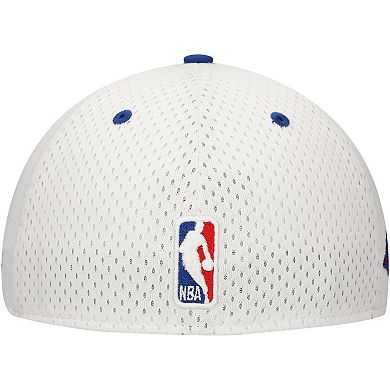 Men's New Era White/Blue Detroit Pistons Throwback 2Tone 59FIFTY Fitted Hat
