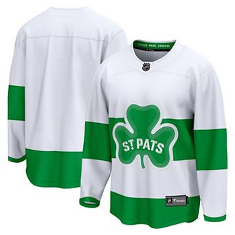 Men's Fanatics Branded White Toronto Maple Leafs St. Patricks Alternate Premier Breakaway Jersey