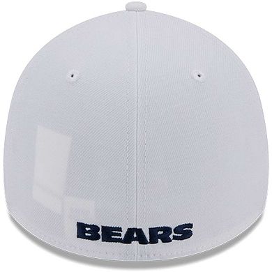 Men's New Era White Chicago Bears Main 39THIRTY Flex Hat