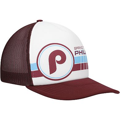 Men's '47  White/Maroon Philadelphia Phillies 2024 Spring Training Foam Trucker Adjustable Hat