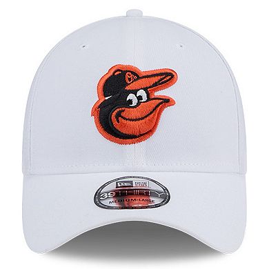 Men's New Era White Baltimore Orioles 39THIRTY Flex Hat