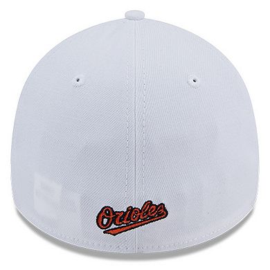 Men's New Era White Baltimore Orioles 39THIRTY Flex Hat