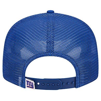 Men's New Era Royal New York Giants Main Trucker 9FIFTY Snapback Hat