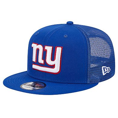 Men's New Era Royal New York Giants Main Trucker 9FIFTY Snapback Hat