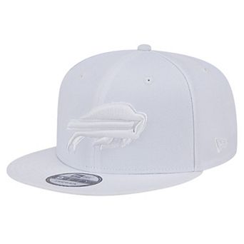 Men's New Era Buffalo Bills Main White on White 9FIFTY Snapback Hat
