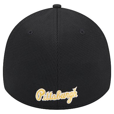 Men's New Era Black Pittsburgh Pirates Active Pivot 39THIRTY Flex Hat