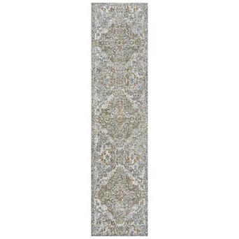 Shaii Global Medallion Low-pile Machine-washable Area Rug