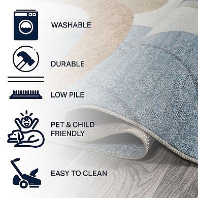Twyla Classic Solid Low-pile Machine-washable Area Rug