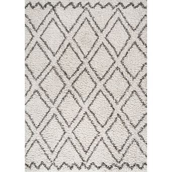 Nova Modern Bold Strie Shag Area Rug