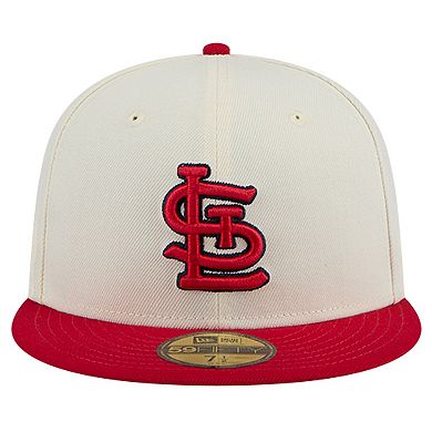 Men's New Era White St. Louis Cardinals Chrome 59FIFTY Fitted Hat