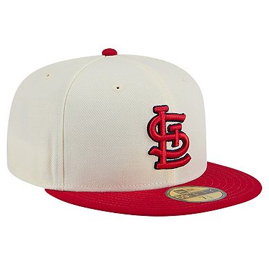 Men's New Era White St. Louis Cardinals Chrome 59FIFTY Fitted Hat