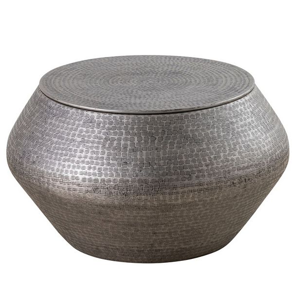 Drum Coffee Table With Storage