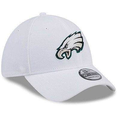 Men's New Era White Philadelphia Eagles Main 39THIRTY Flex Hat