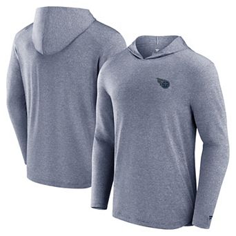 Men's Fanatics Navy Tennessee Titans Front Office Tech Lightweight Hoodie T-Shirt