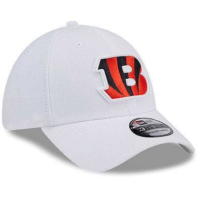 Men's New Era White Cincinnati Bengals Main 39THIRTY Flex Hat
