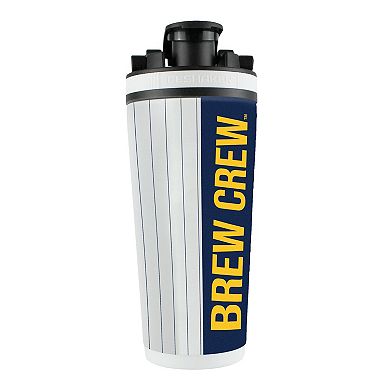 WinCraft Milwaukee Brewers 26oz. 4D Stainless Steel Ice Shaker Bottle