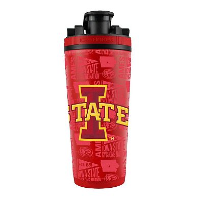 WinCraft Iowa State Cyclones 26oz. 4D Stainless Steel Ice Shaker Bottle