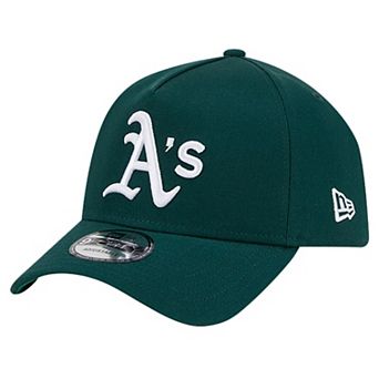 Men's New Era Green Oakland Athletics Team Color A-Frame 9FORTY Adjustable Hat