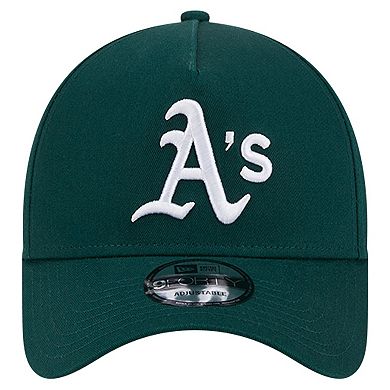 Men's New Era Green Oakland Athletics Team Color A-Frame 9FORTY Adjustable Hat