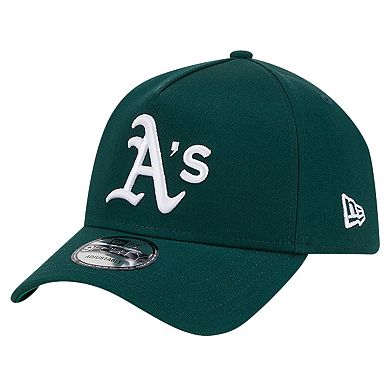 Men's New Era Green Oakland Athletics Team Color A-Frame 9FORTY Adjustable Hat