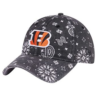 Women's New Era Black Cincinnati Bengals Paisley 9TWENTY Adjustable Hat