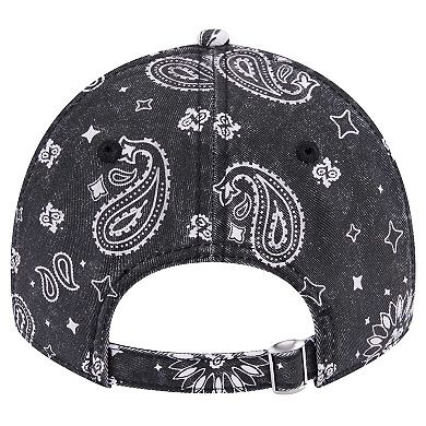 Women's New Era Black Cincinnati Bengals Paisley 9TWENTY Adjustable Hat