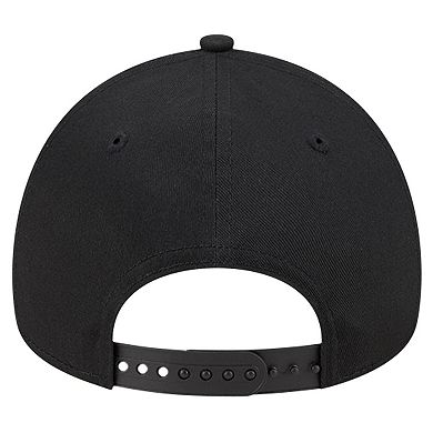 Men's New Era Black San Francisco Giants Team Color A-Frame 9FORTY Adjustable Hat