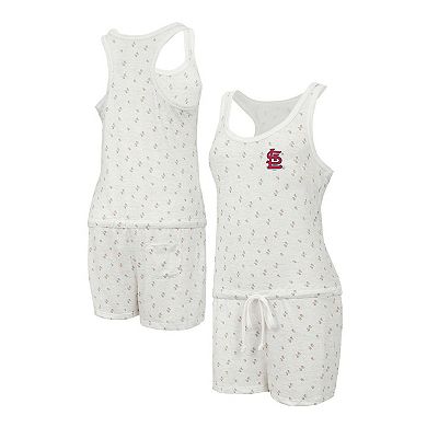 Women's Concepts Sport Cream St. Louis Cardinals Gardner Hacci Knit Romper