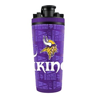 WinCraft Minnesota Vikings 26oz. 4D Stainless Steel Ice Shaker Bottle