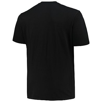 Men's Fanatics Branded Black Detroit Lions Big & Tall Pop T-Shirt