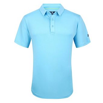 Tom Baine Men's Performance Solid Four-way Stretch Golf Polo