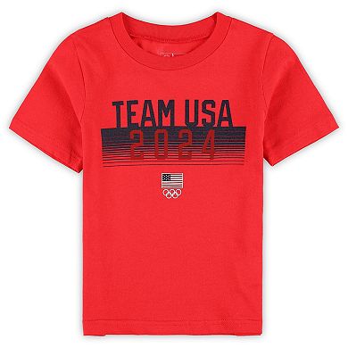 Toddler Red Team USA 2024 Summer Olympics T-Shirt