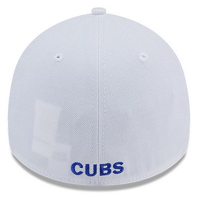 Men's New Era White Chicago Cubs Evergreen 39THIRTY Flex Hat